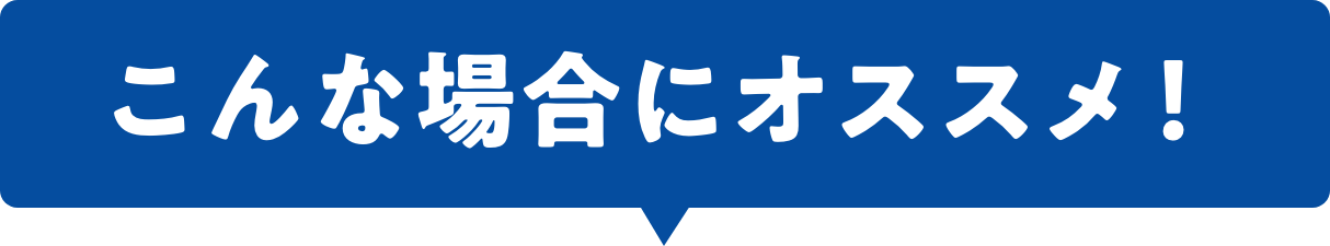 そこんな場合にオススメ!